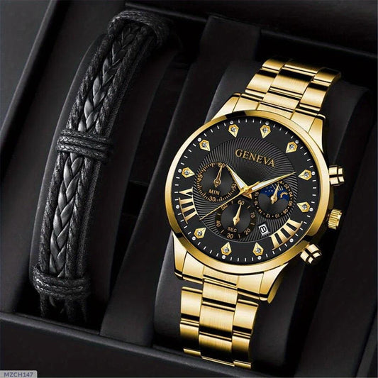 Man's Dimond Steel Watch