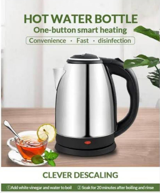 Cordless Electric Kettle - Stainless Steel with portable design