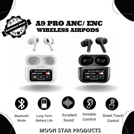 A9 pro Touch Screen Wireless earbuds