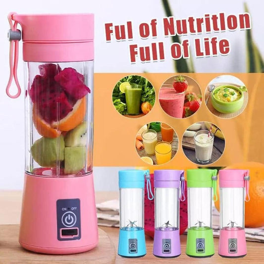 Portable and Rechargeable Electric Blender Juicer